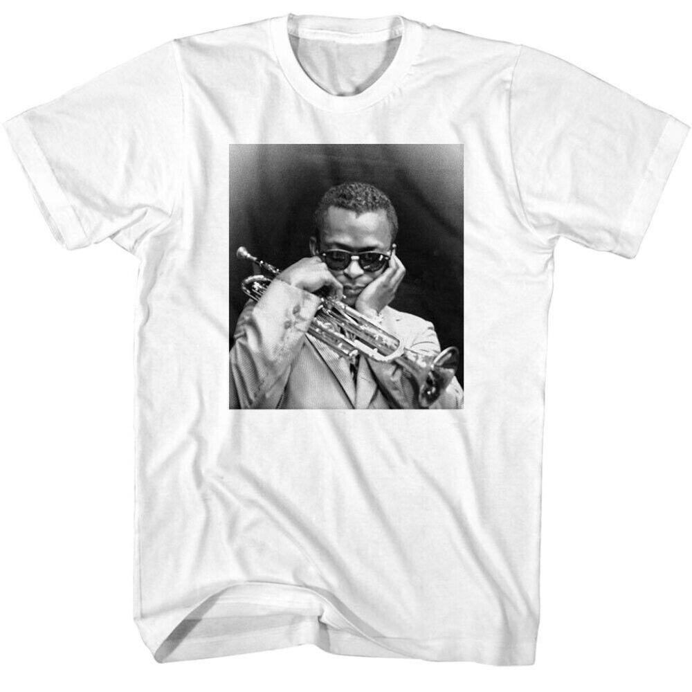 Miles Davis Round Midnight Jazz Album et Legend Graphic T-Shirt Music Tee